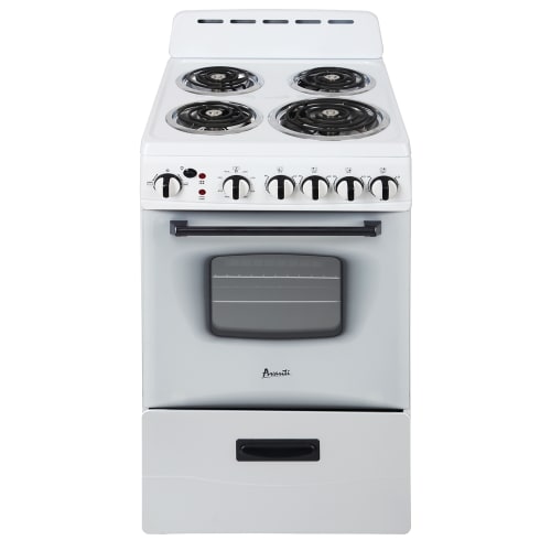 Avanti 20" Electric Range, white